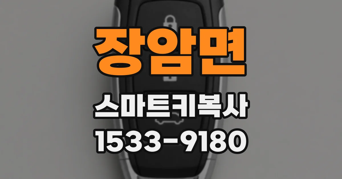 장암면 스마트키복사