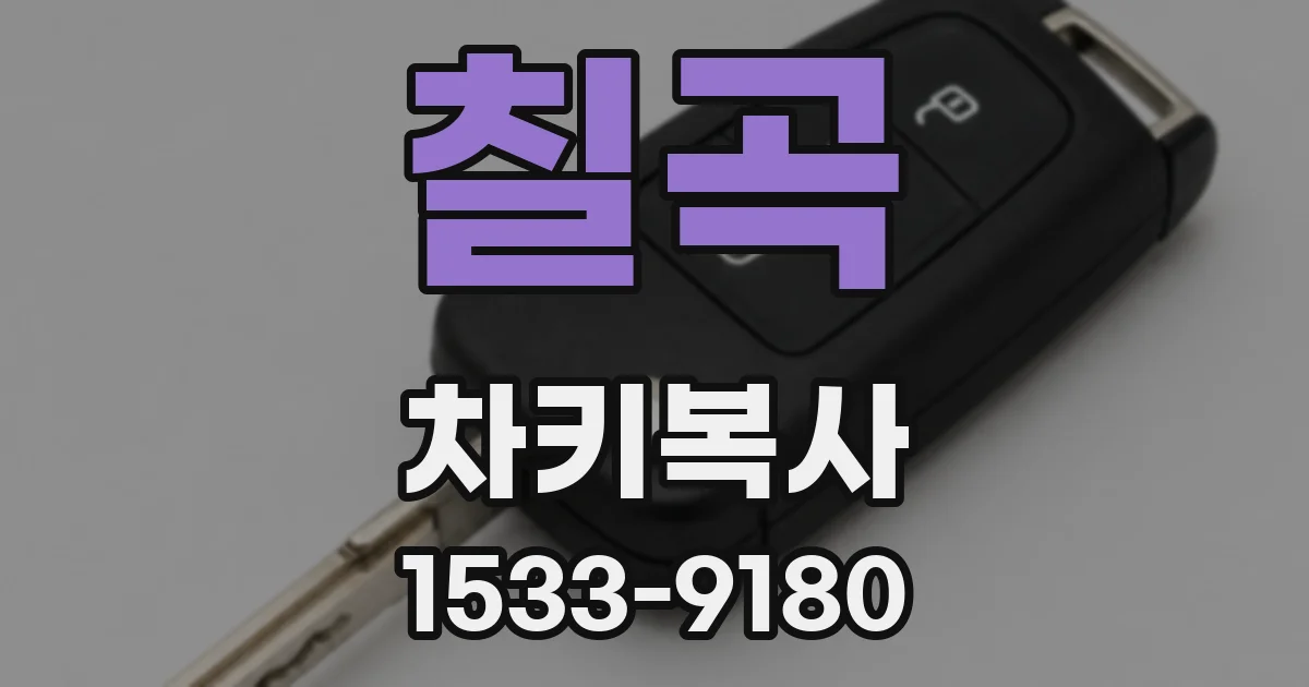 칠곡 차키복사