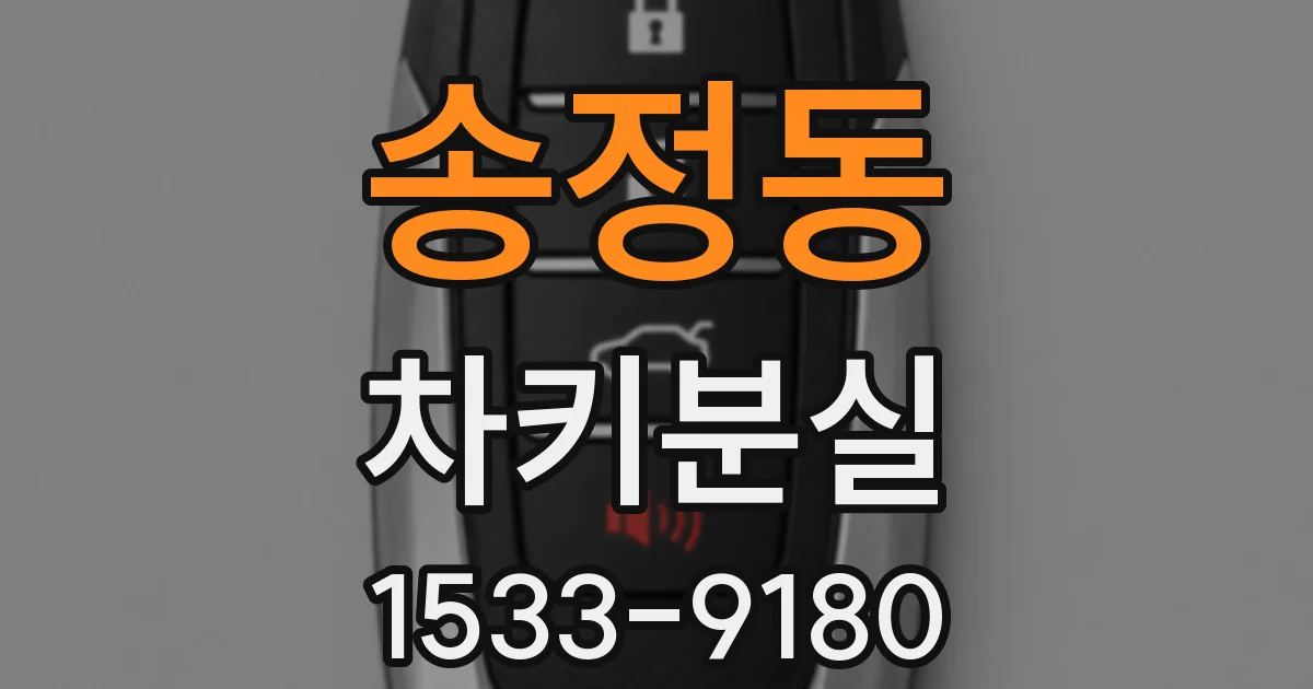 송정동 차키분실