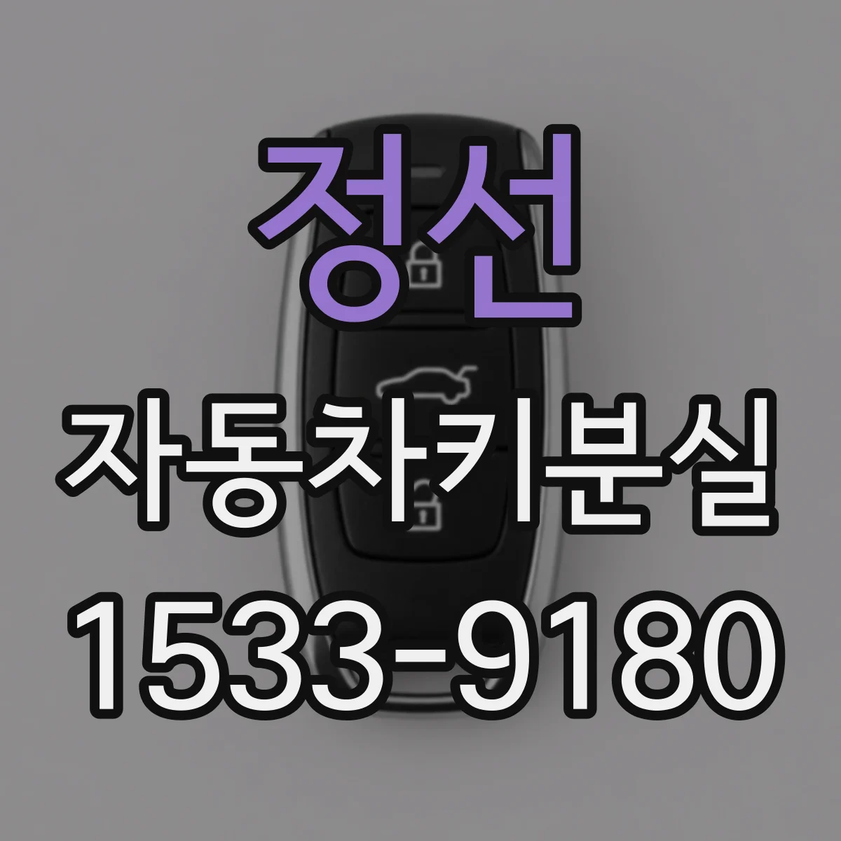 정선 자동차키분실