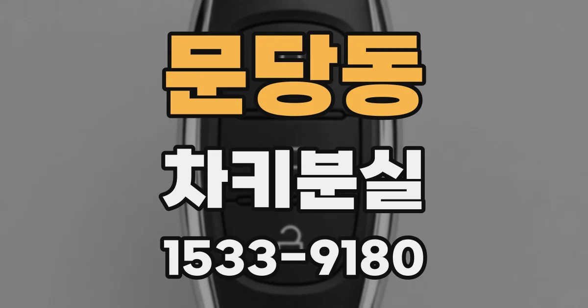 문당동 차키분실