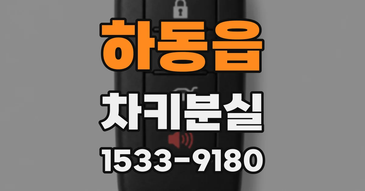 하동읍 차키분실