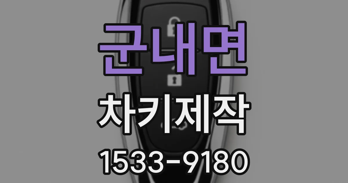 군내면 차키제작