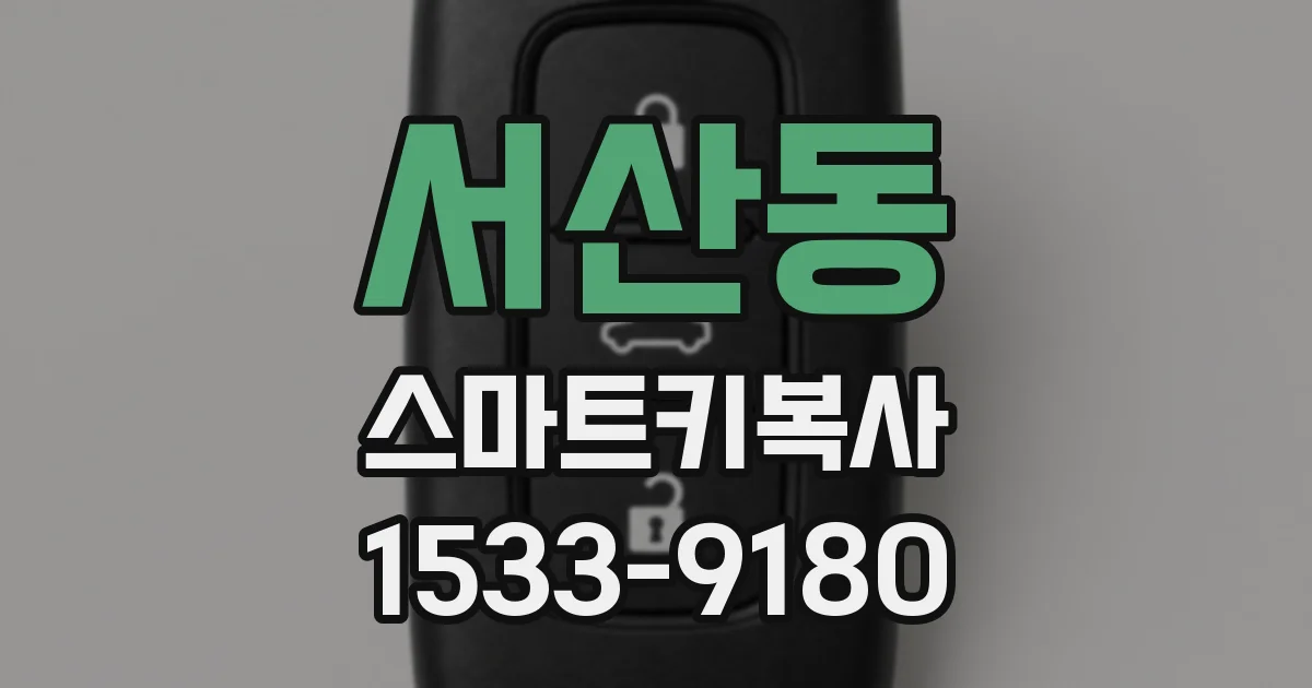 서산동 스마트키복사