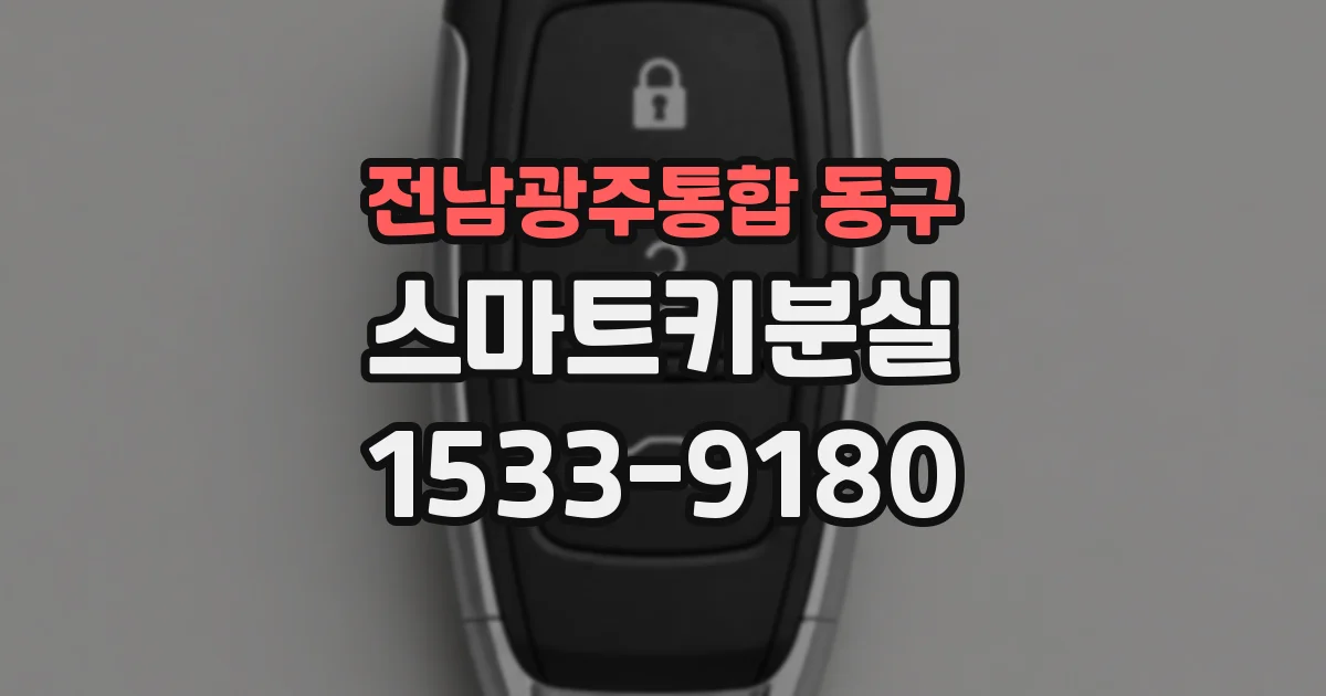 전남광주통합 동구 스마트키분실