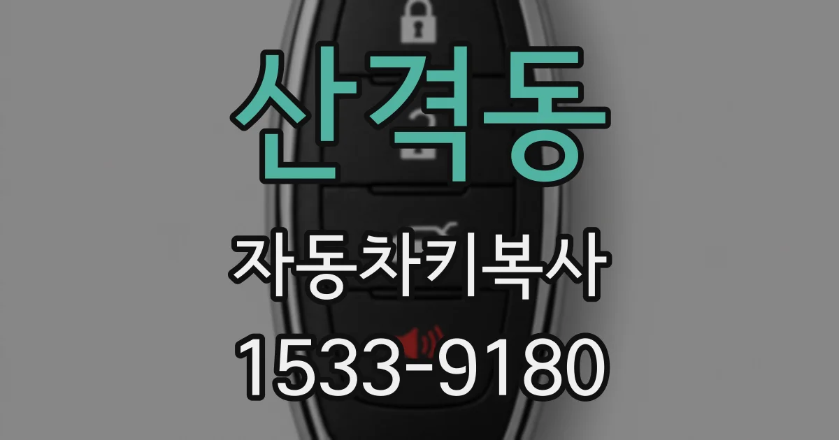 산격동 자동차키복사
