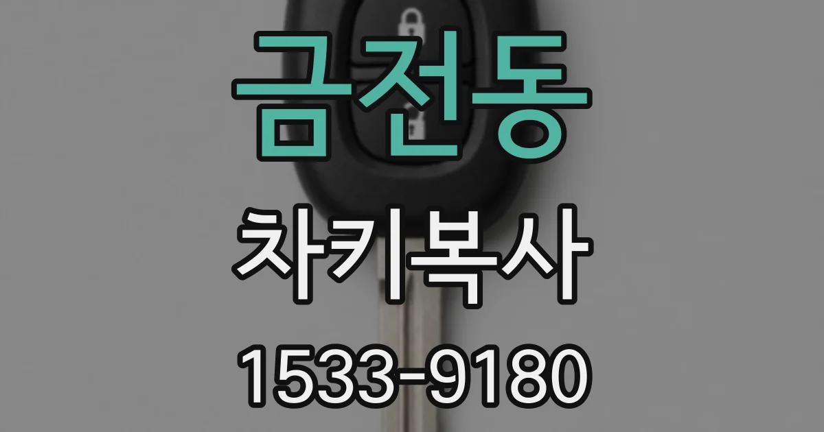 금전동 차키복사