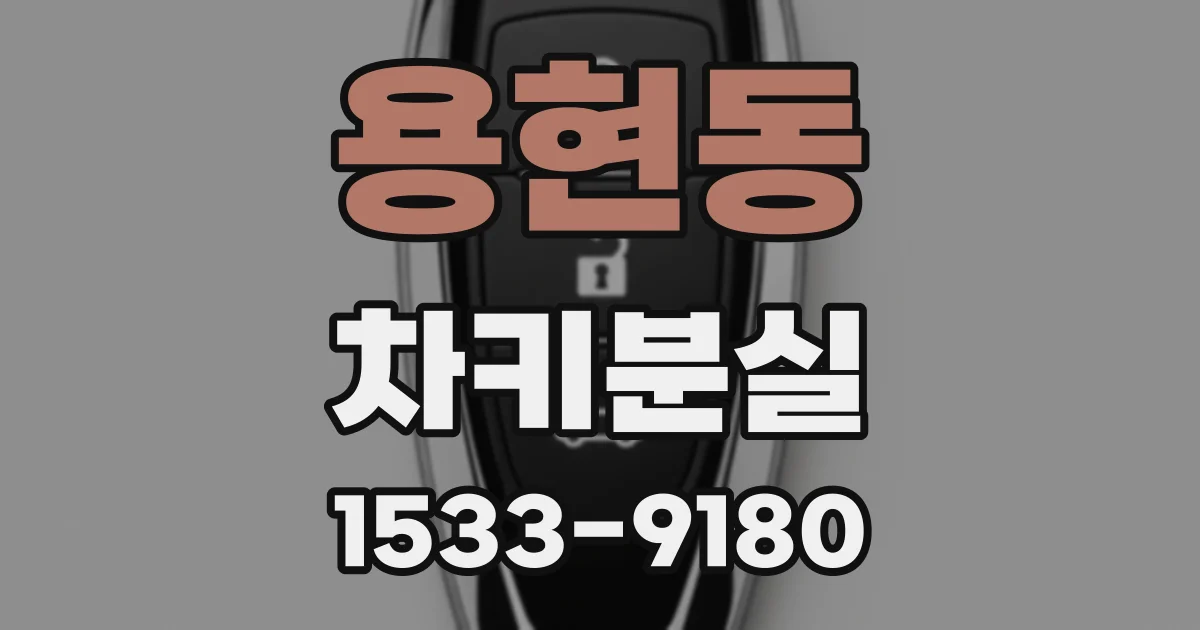 용현동 차키분실