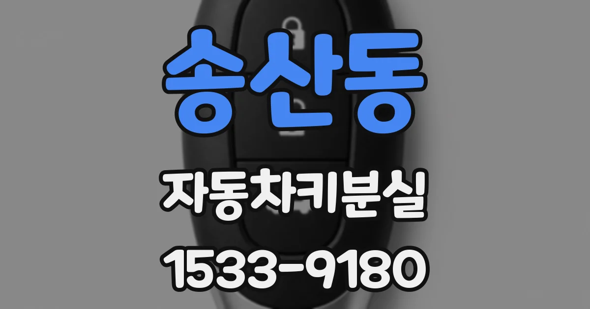 송산동 자동차키분실