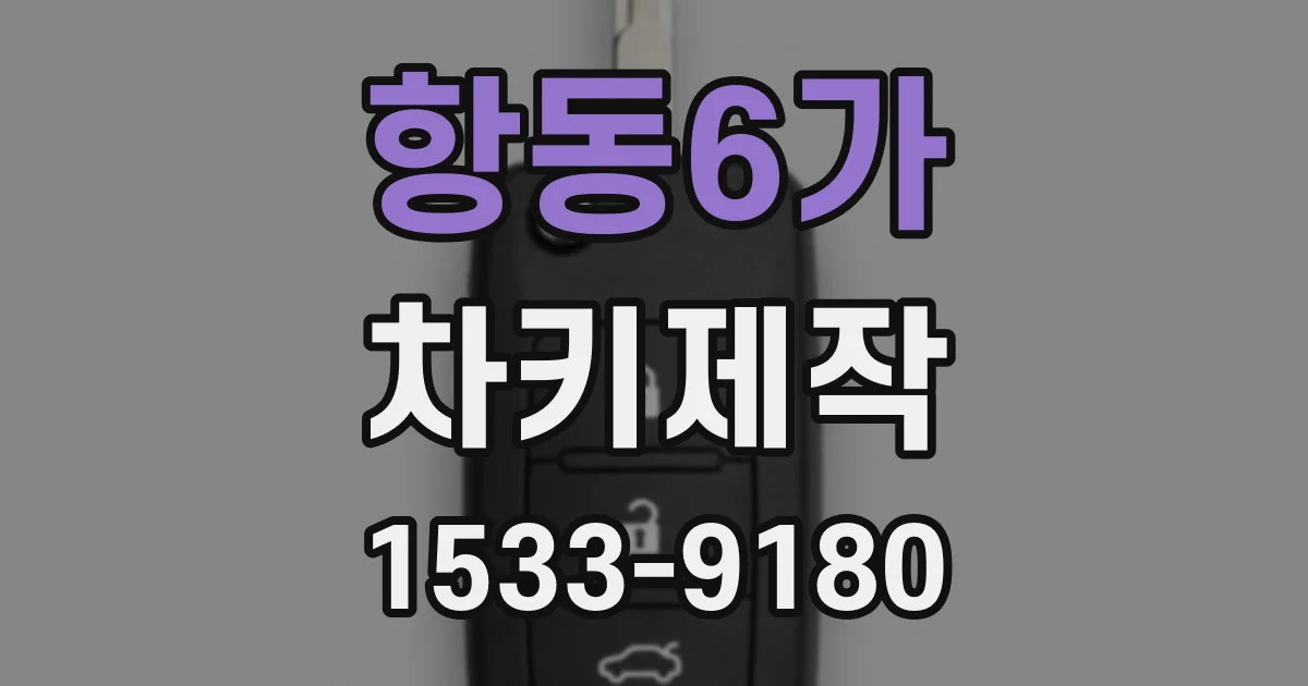 항동6가 차키제작
