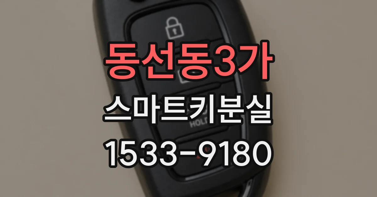 동선동3가 스마트키분실