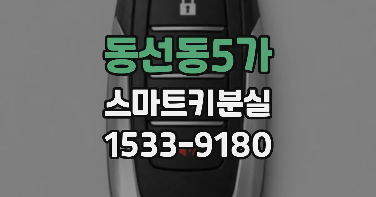 동선동5가 스마트키분실