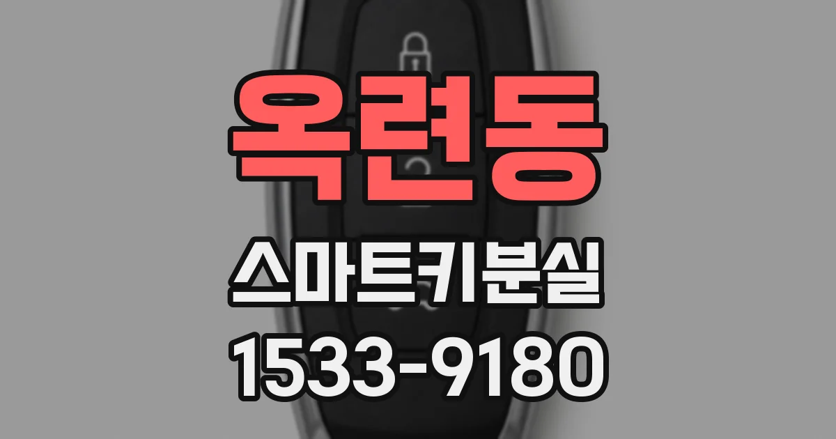 옥련동 스마트키분실