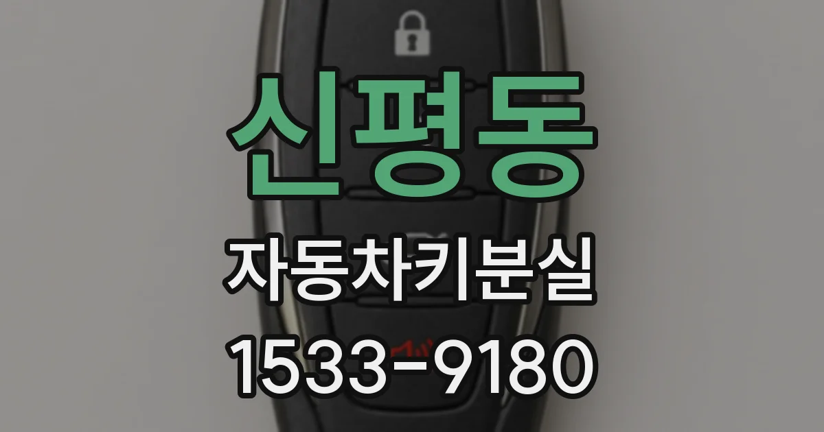 신평동 자동차키분실