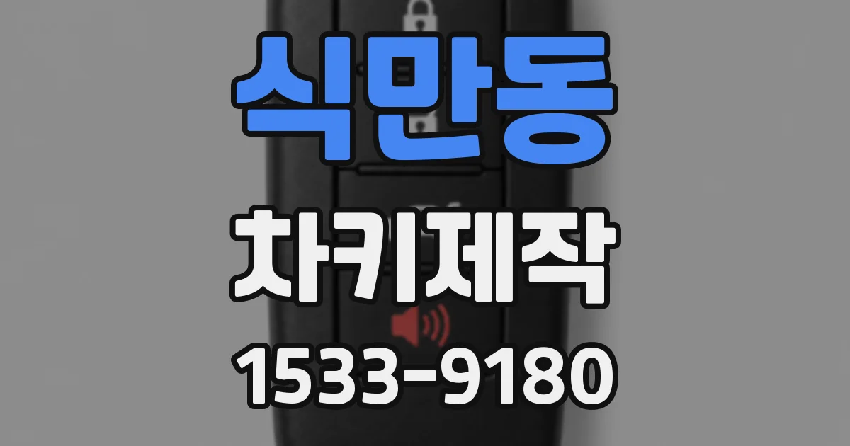 식만동 차키제작
