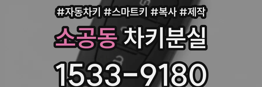소공동 차키분실
