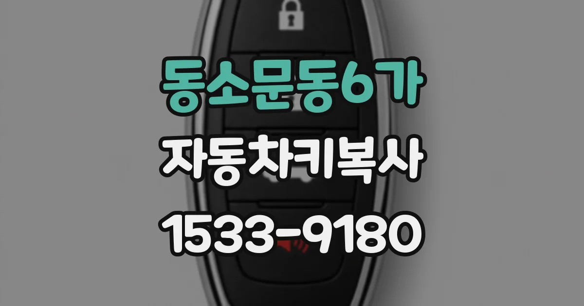 동소문동6가 자동차키복사