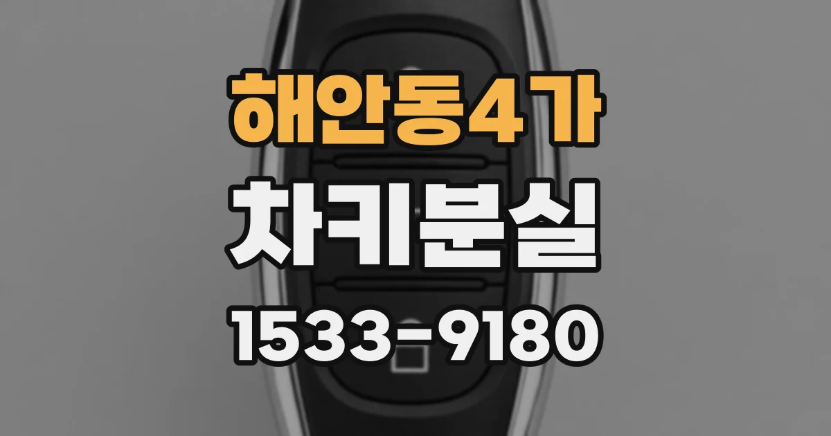 해안동4가 차키분실
