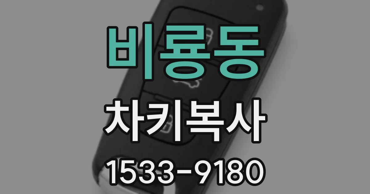 비룡동 차키복사