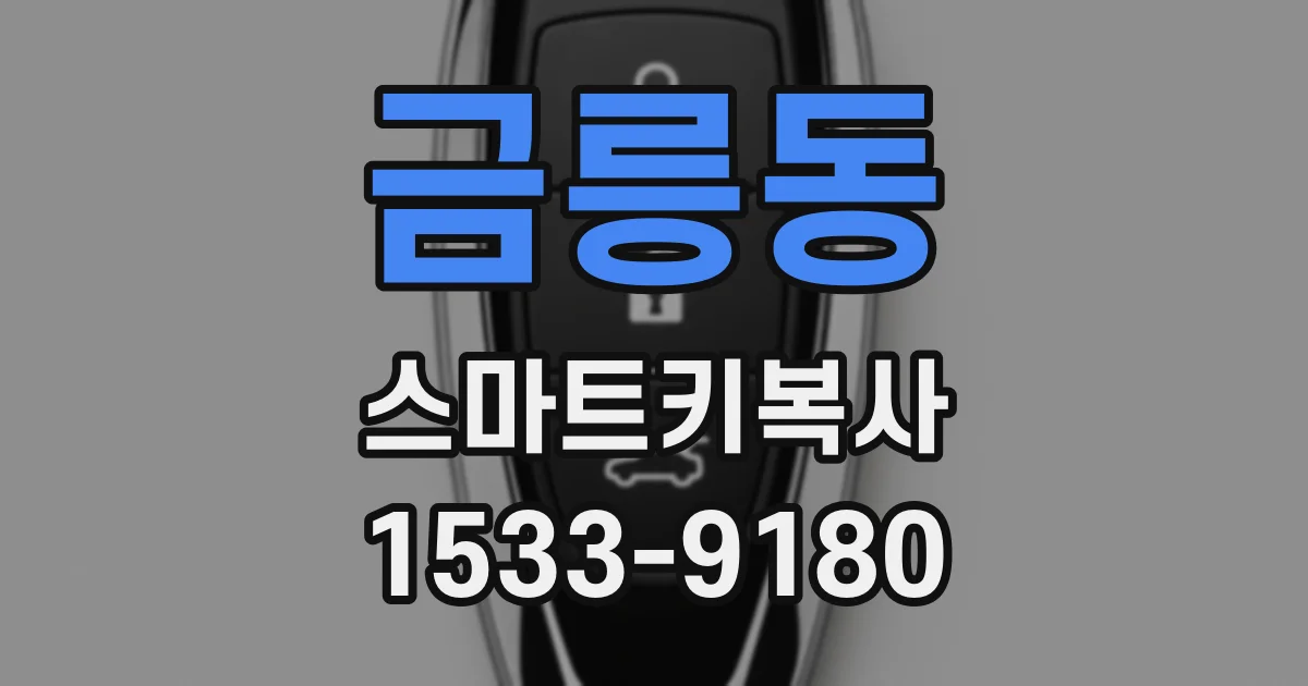 금릉동 스마트키복사