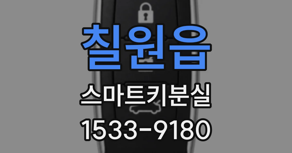 칠원읍 스마트키분실
