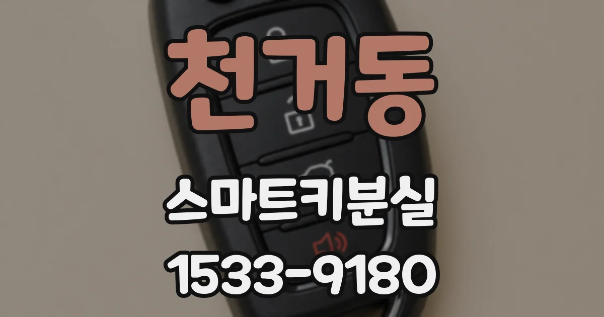 천거동 스마트키분실