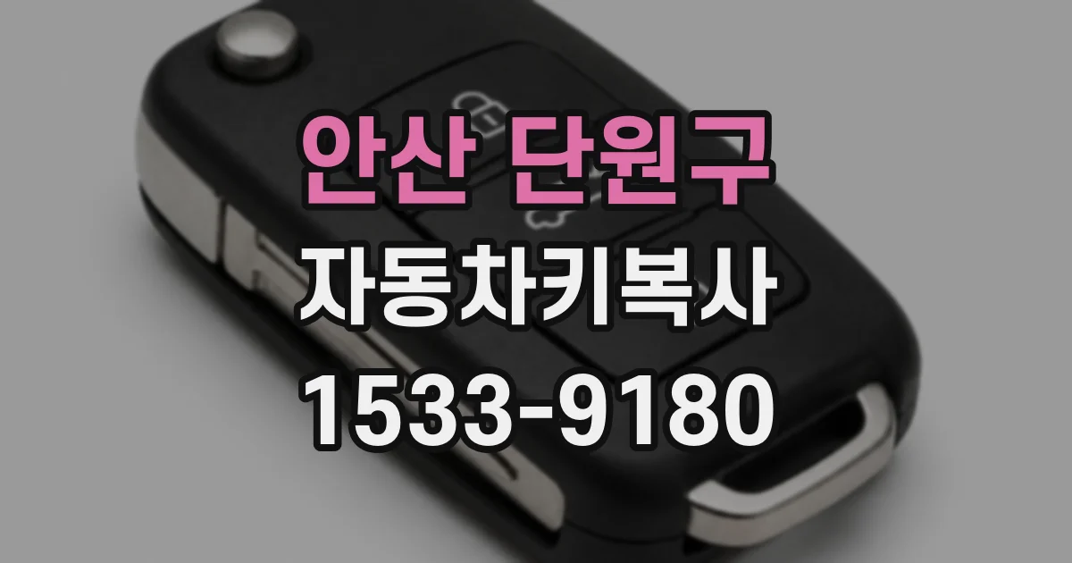 안산 단원구 자동차키복사