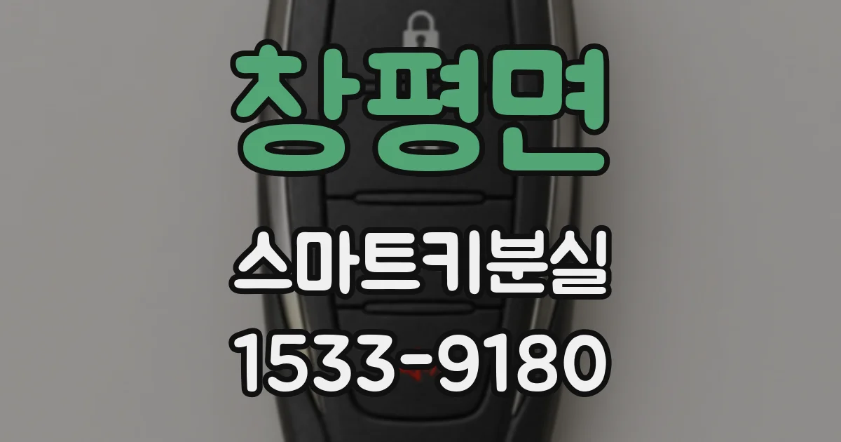 창평면 스마트키분실
