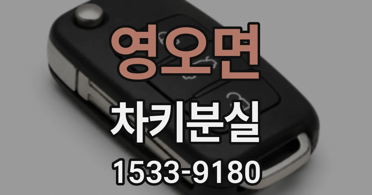 영오면 차키분실