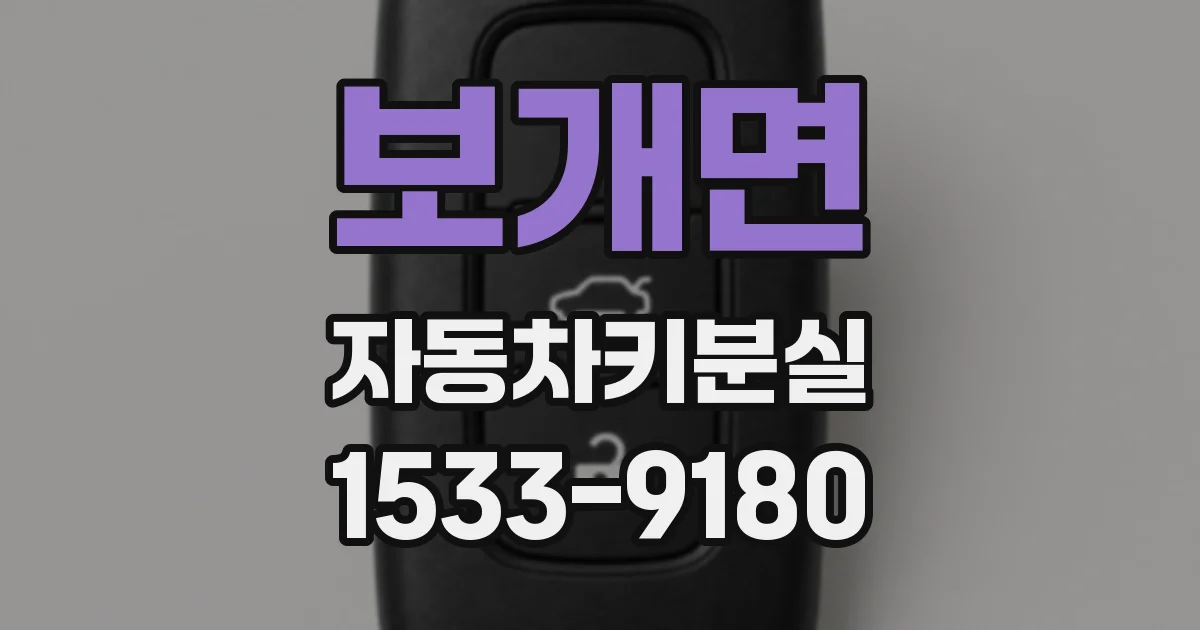 보개면 자동차키분실
