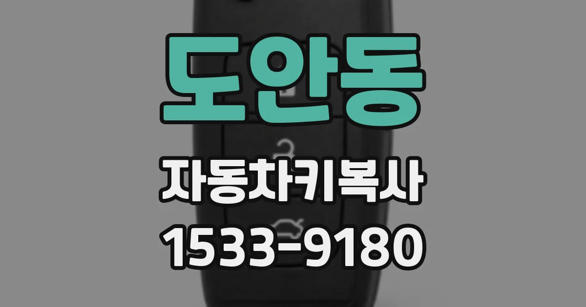 도안동 자동차키복사
