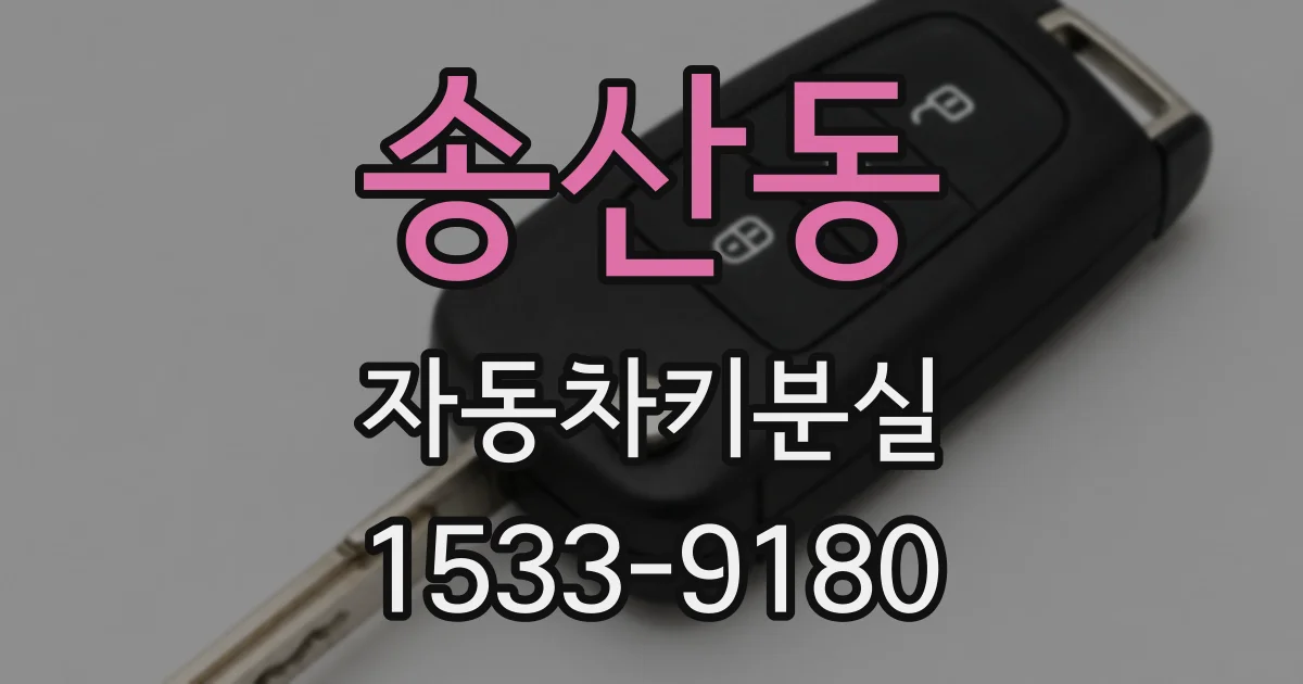 송산동 자동차키분실