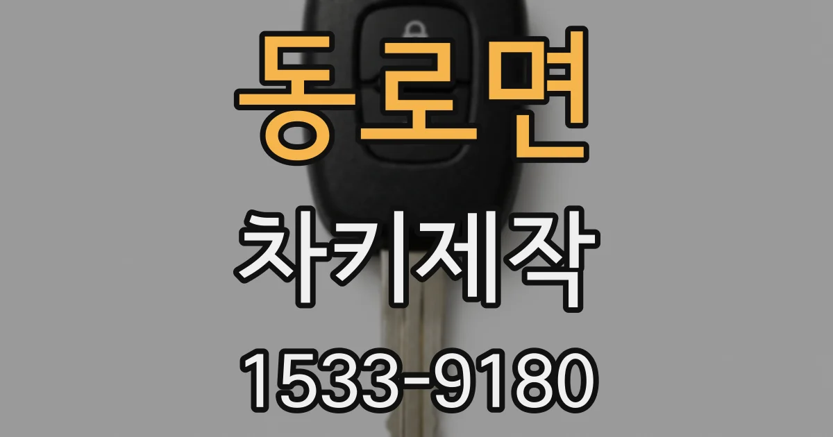 동로면 차키제작