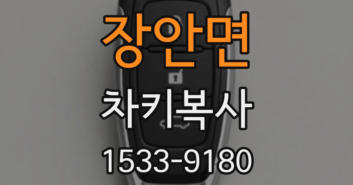 장안면 차키복사