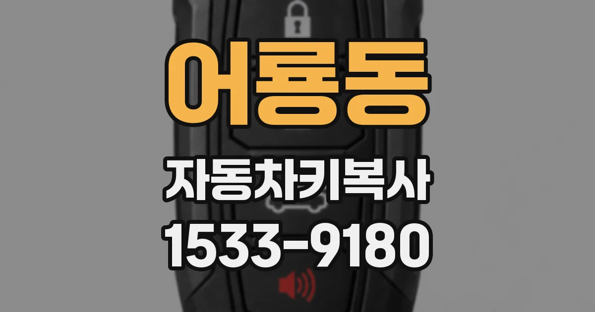 어룡동 자동차키복사