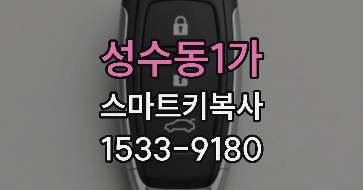 성수동1가 스마트키복사