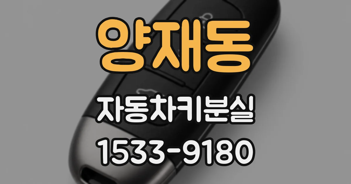 양재동 자동차키분실
