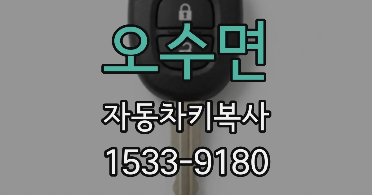 오수면 자동차키복사