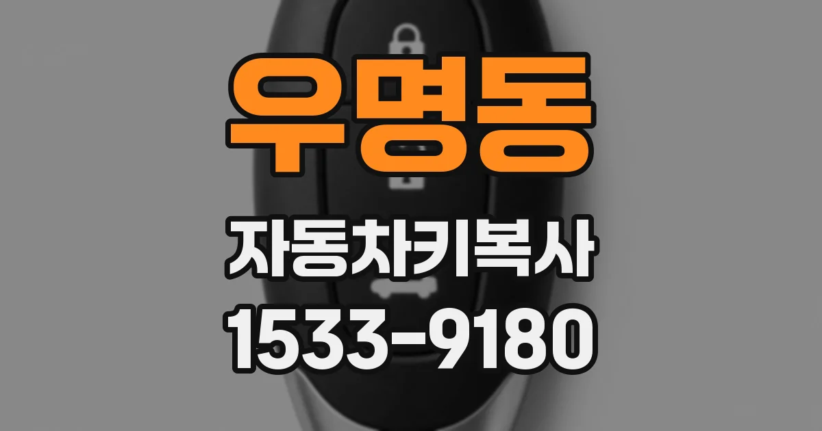우명동 자동차키복사