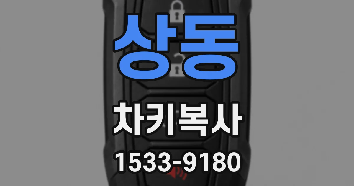 상동 차키복사