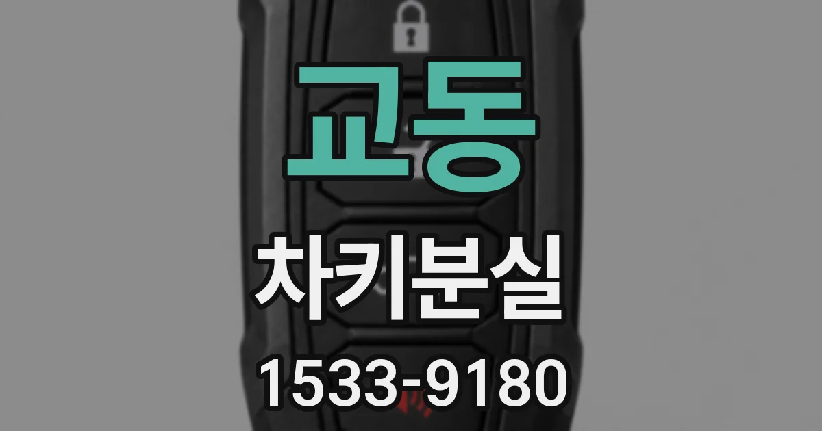 교동 차키분실