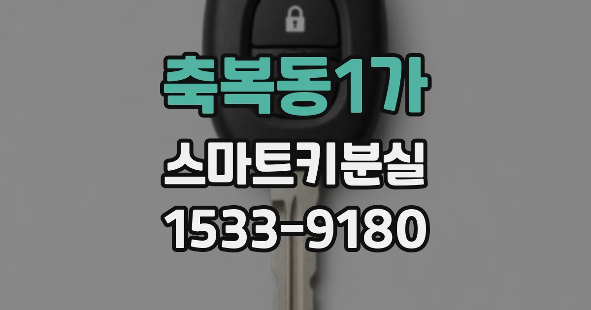 축복동1가 스마트키분실
