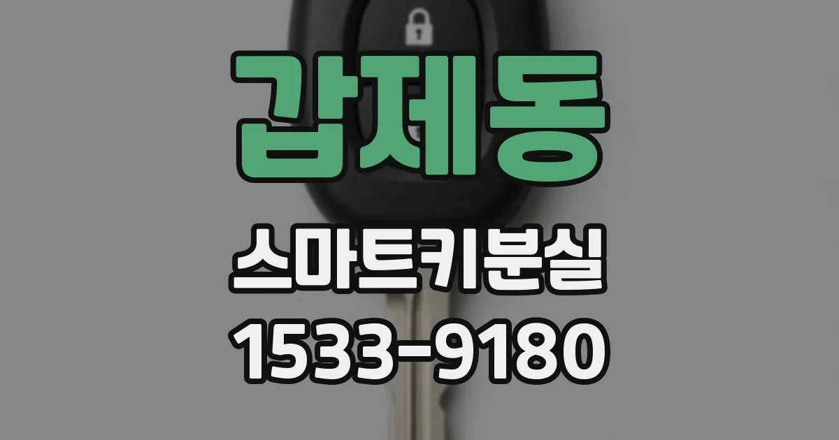 갑제동 스마트키분실