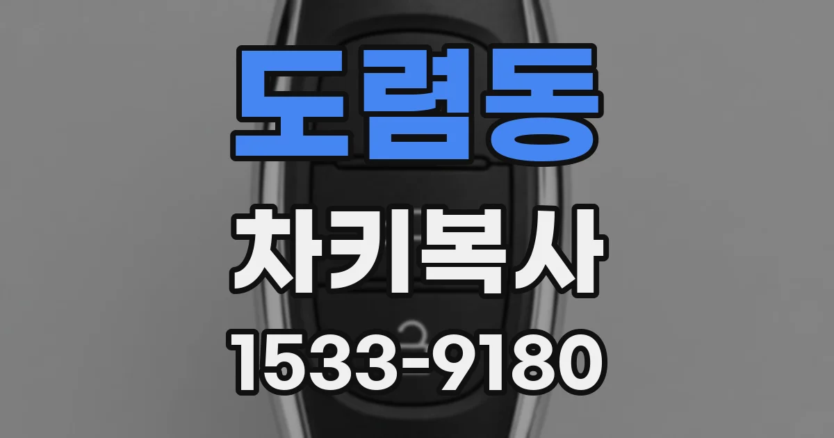 도렴동 차키복사