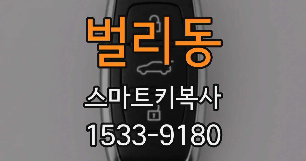 벌리동 스마트키복사
