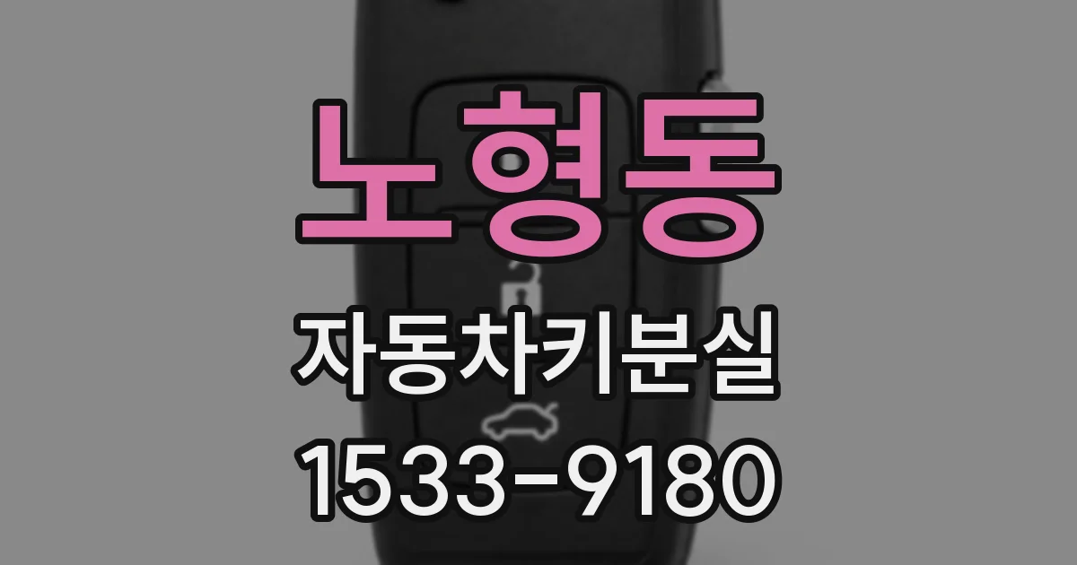 노형동 자동차키분실
