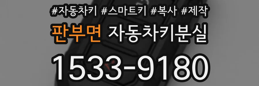 판부면 자동차키분실