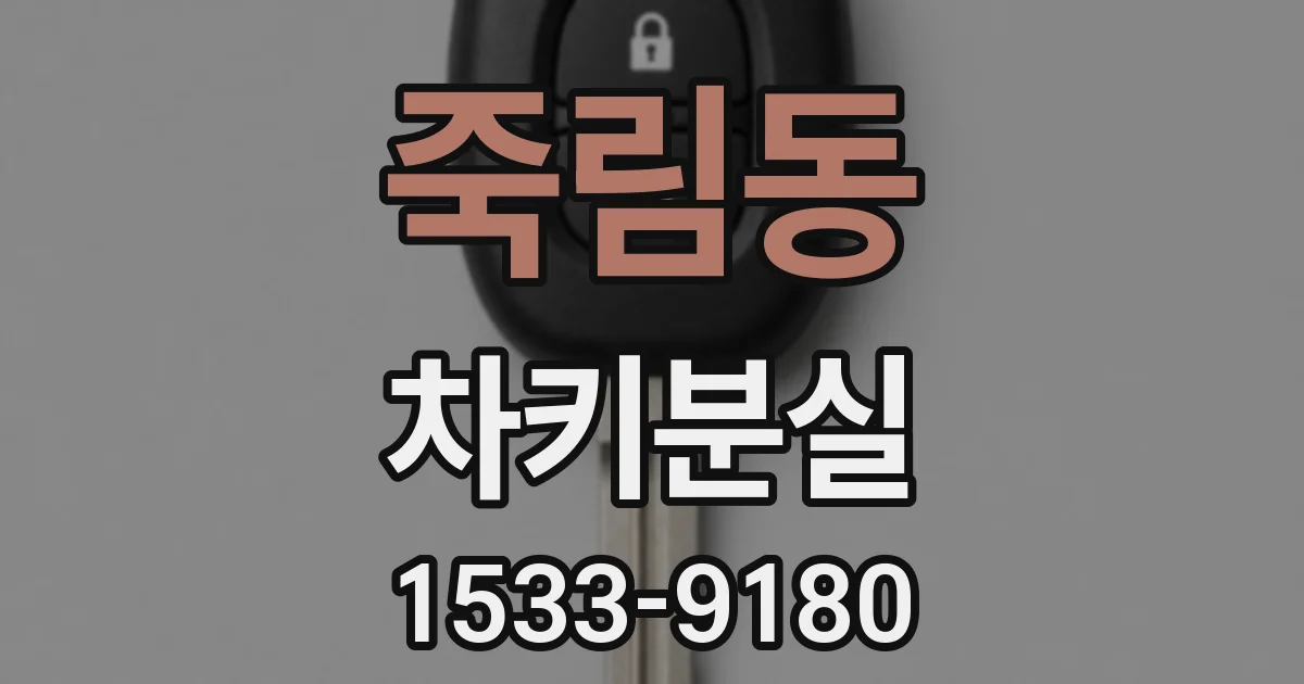 죽림동 차키분실