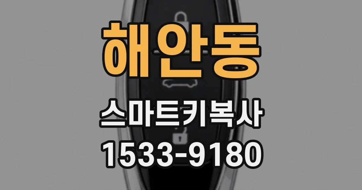 해안동 스마트키복사