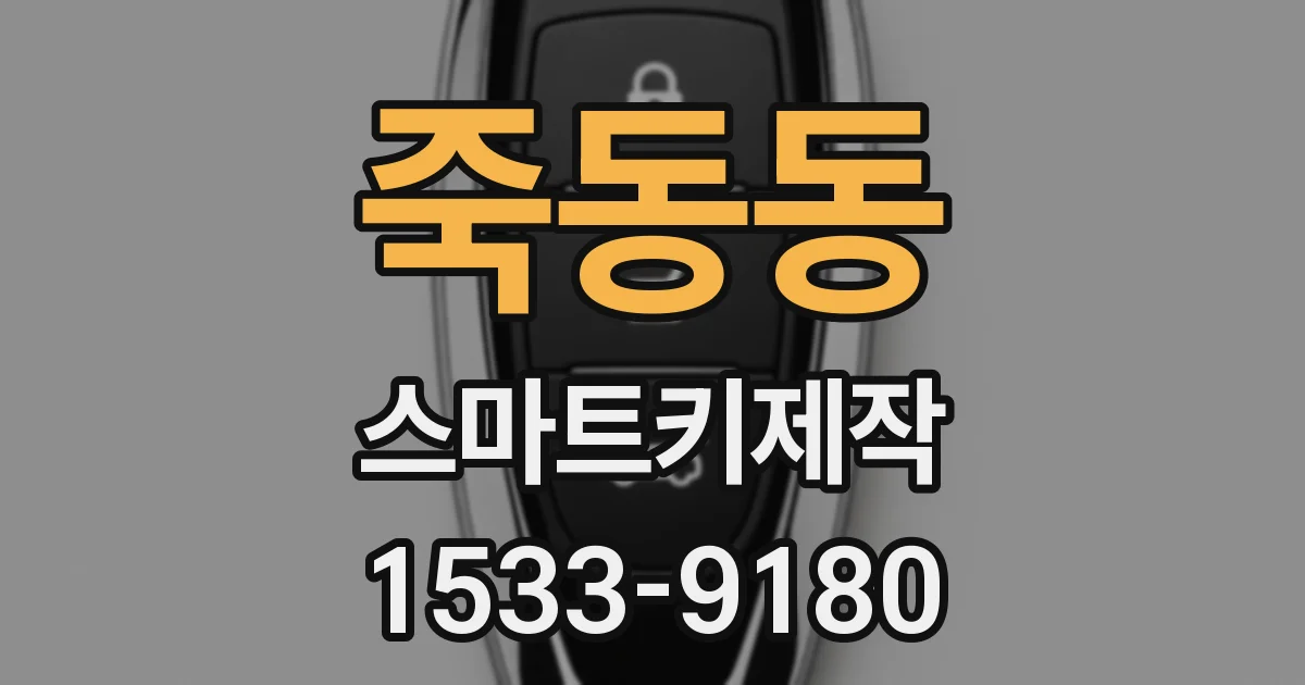 죽동동 스마트키제작